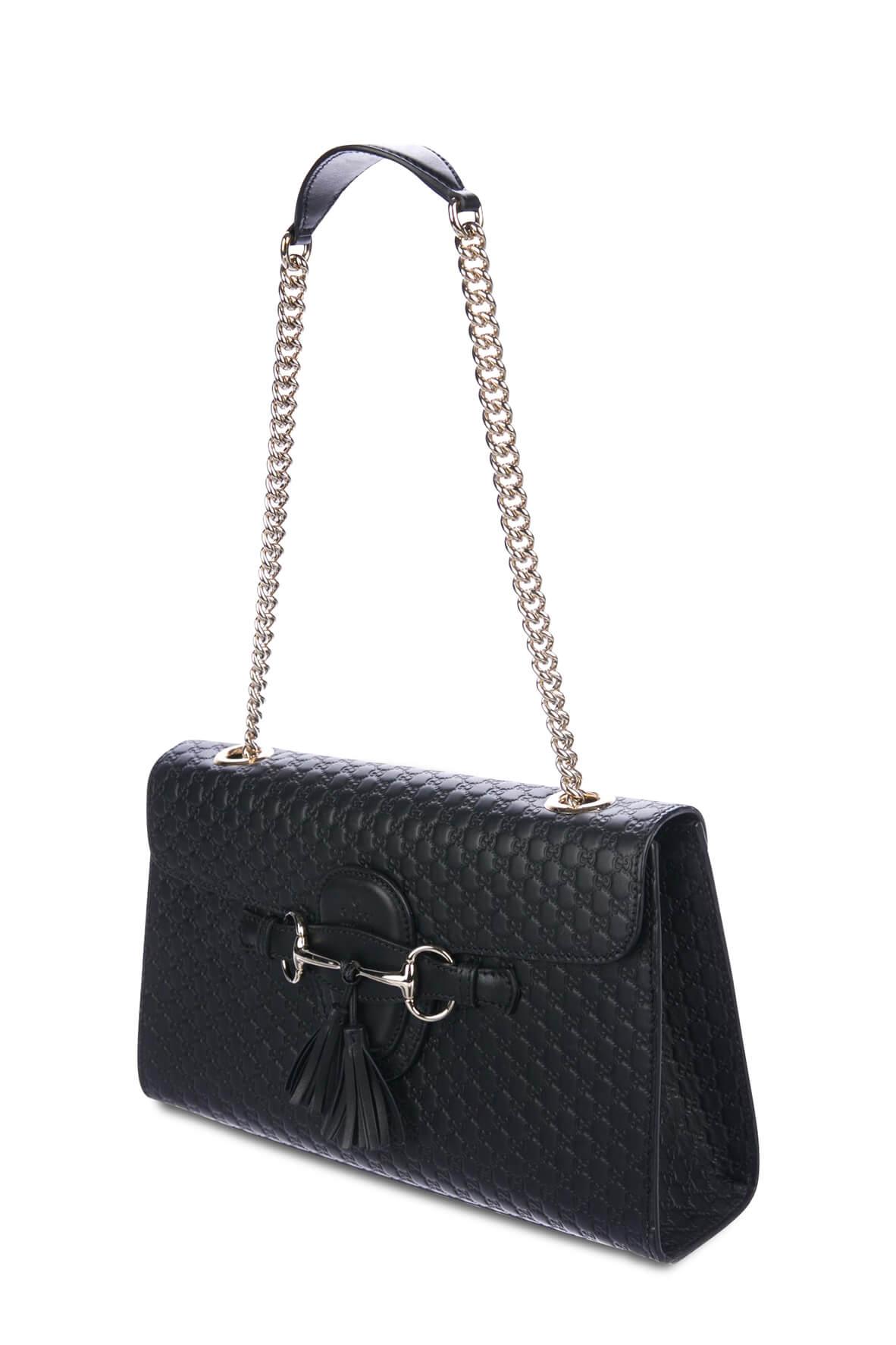 Microguccissima Medium Emily Bag Black