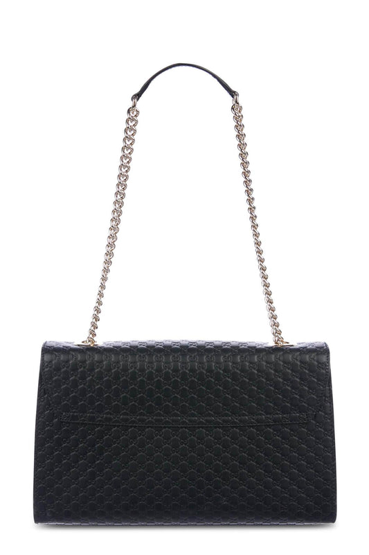 Microguccissima Medium Emily Bag Black