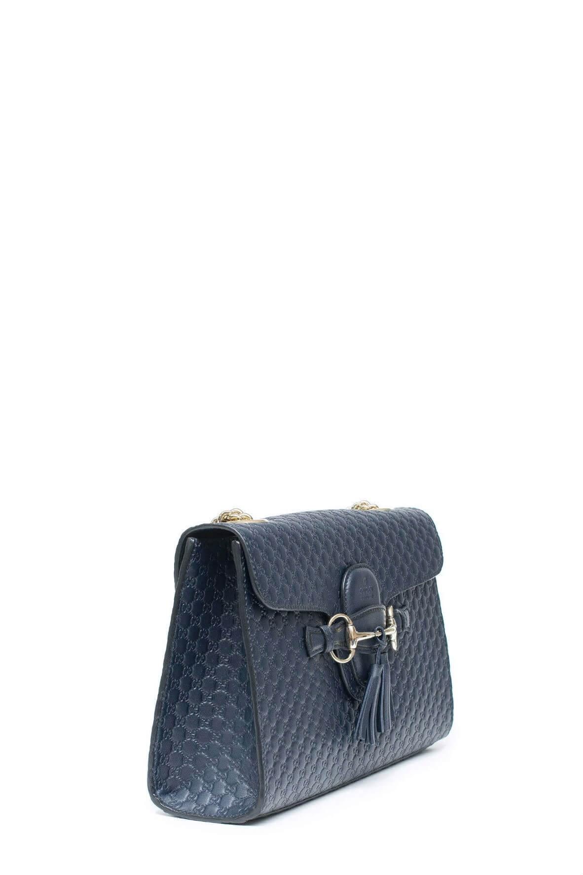 Microguccissima Medium Emily Bag Navy