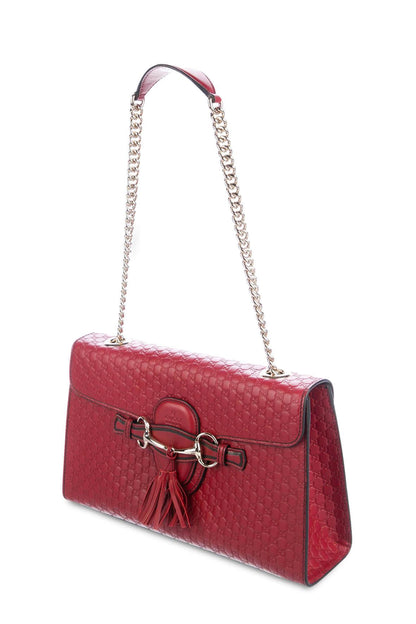 Microguccissima Medium Emily Bag Dark Red