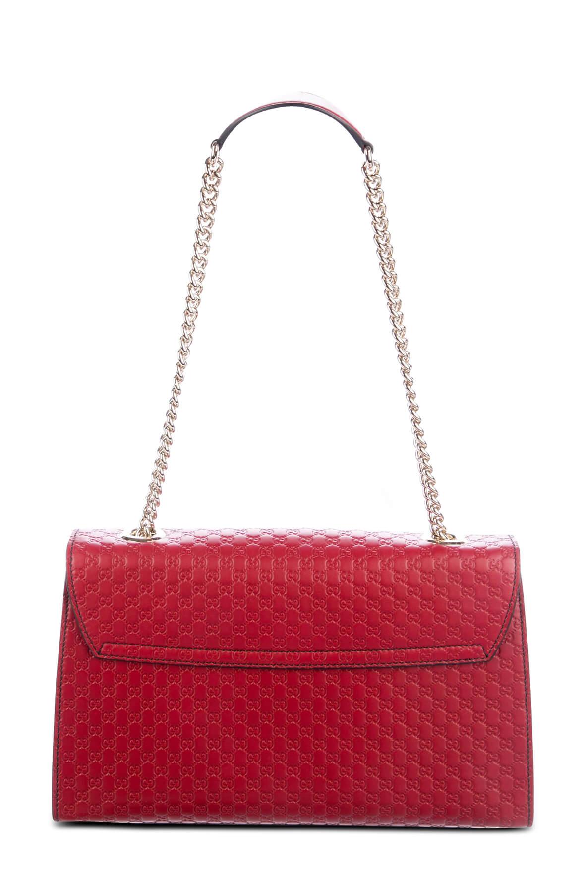 Microguccissima Medium Emily Bag Dark Red