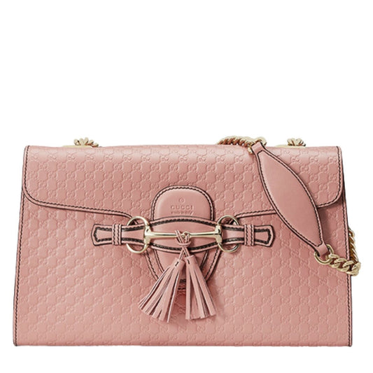 Microguccissima Medium Emily Chain Shoulder Bag Pink