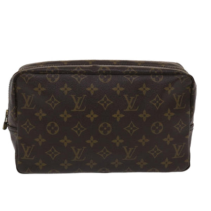 LOUIS VUITTON Monogram Trousse Toilette 28 Clutch Bag M47522 LV Auth hk769