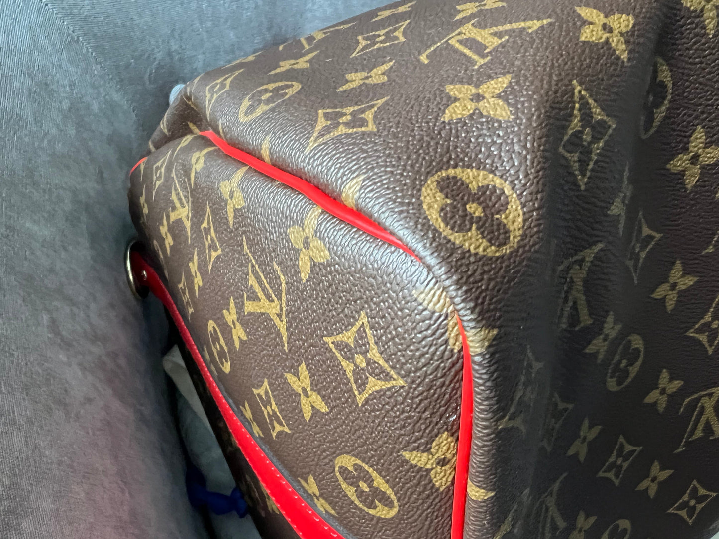 Louis Vuitton Keepall Bandouliere 50 Monogram and Coquelicot (RRP £1,790)