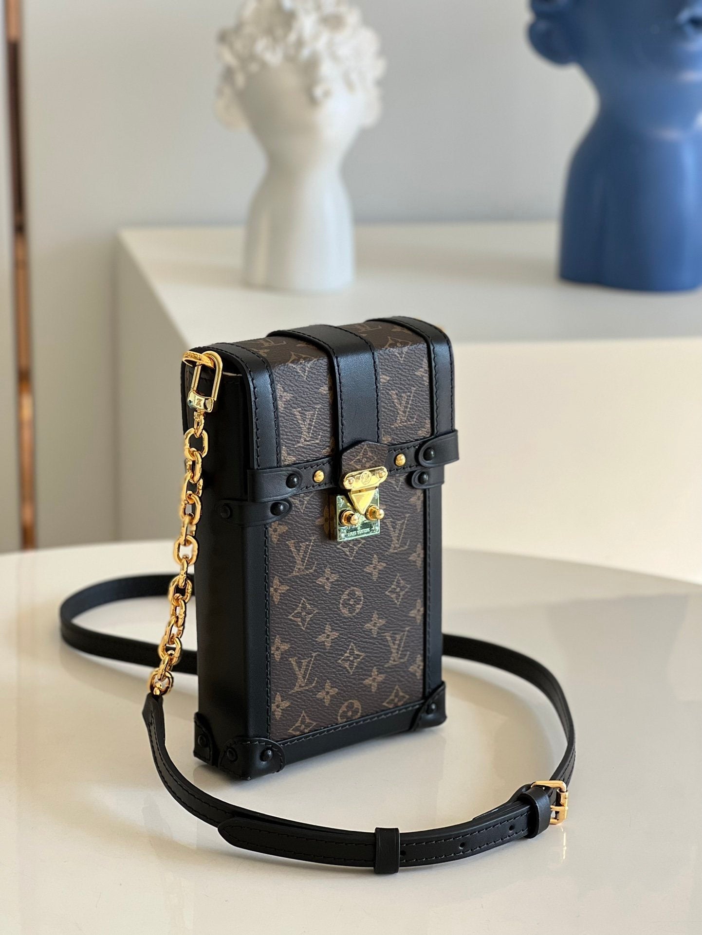 Louis Vuitton Vertical Trunk Pochette Bag