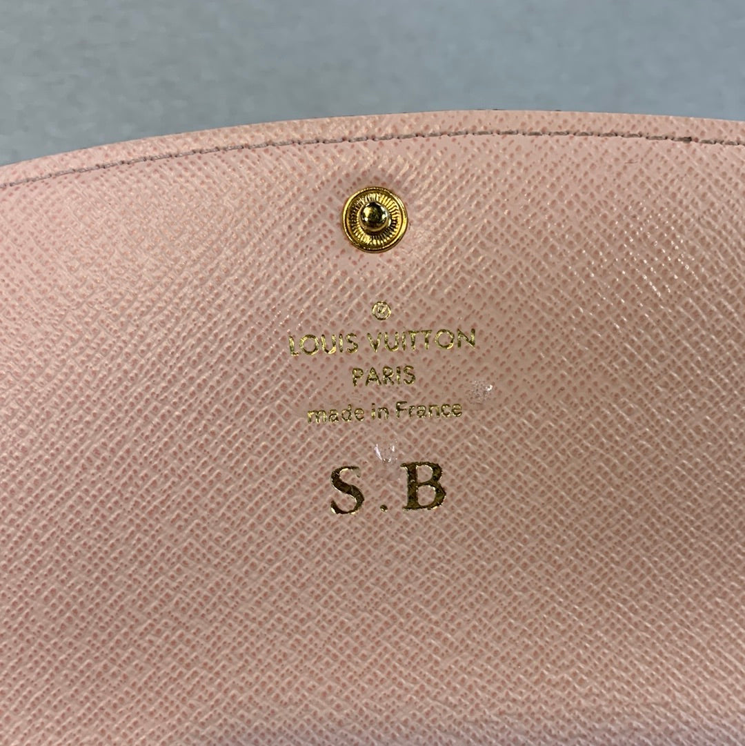 Louis Vuitton Emilie Damier Azur Rose Wallet