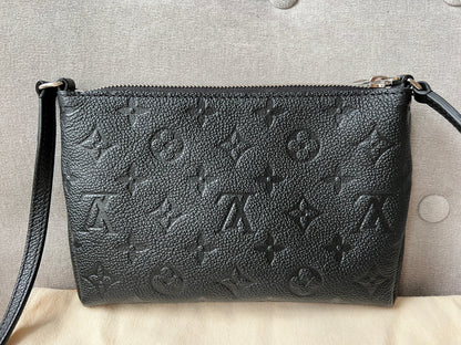 Louis Vuitton Black Monogram Empreinte Pallas Pochette