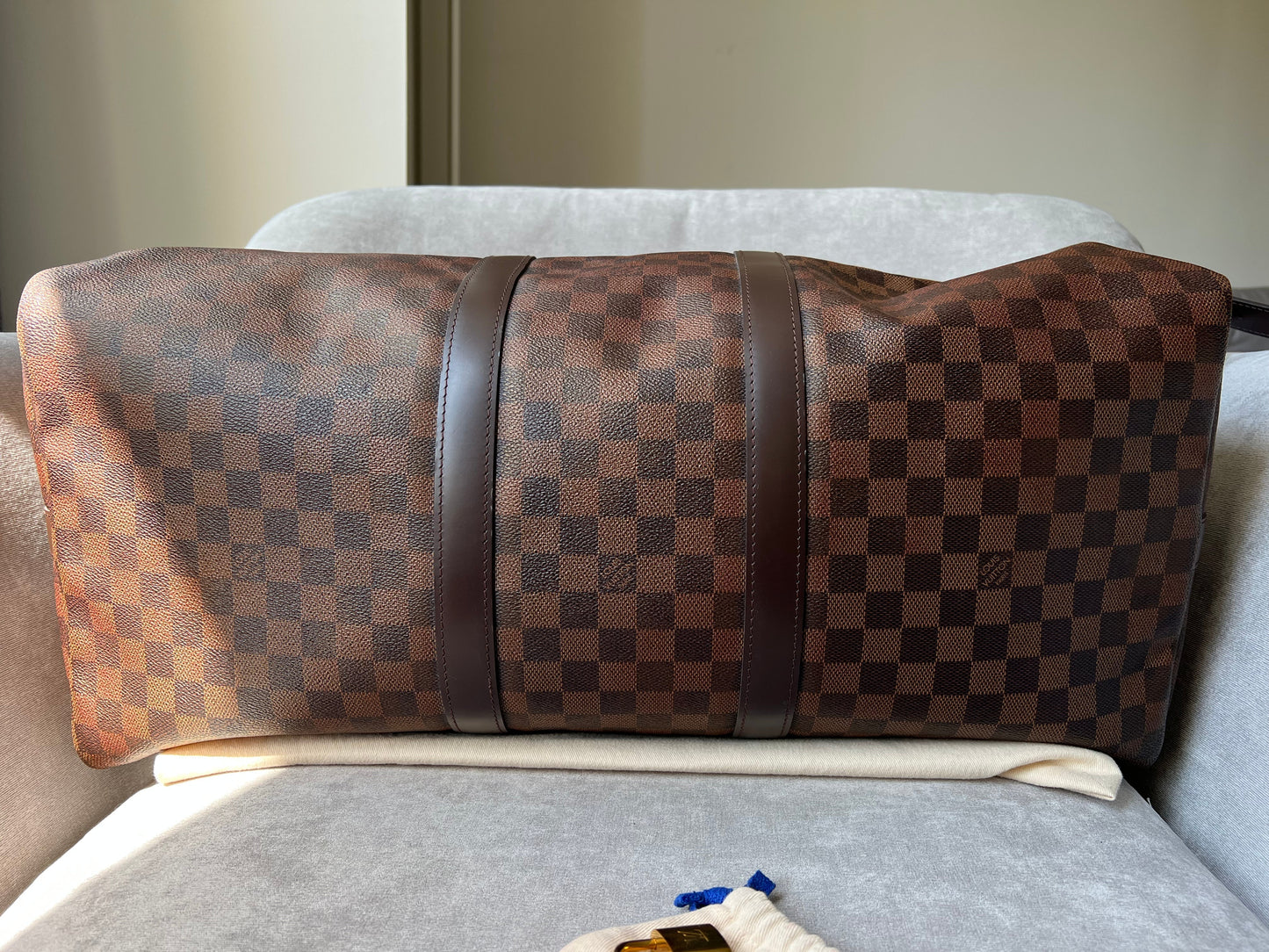 Louis Vuitton Keepall Bandouliere 55 Damier Ebene (RRP £2,020)