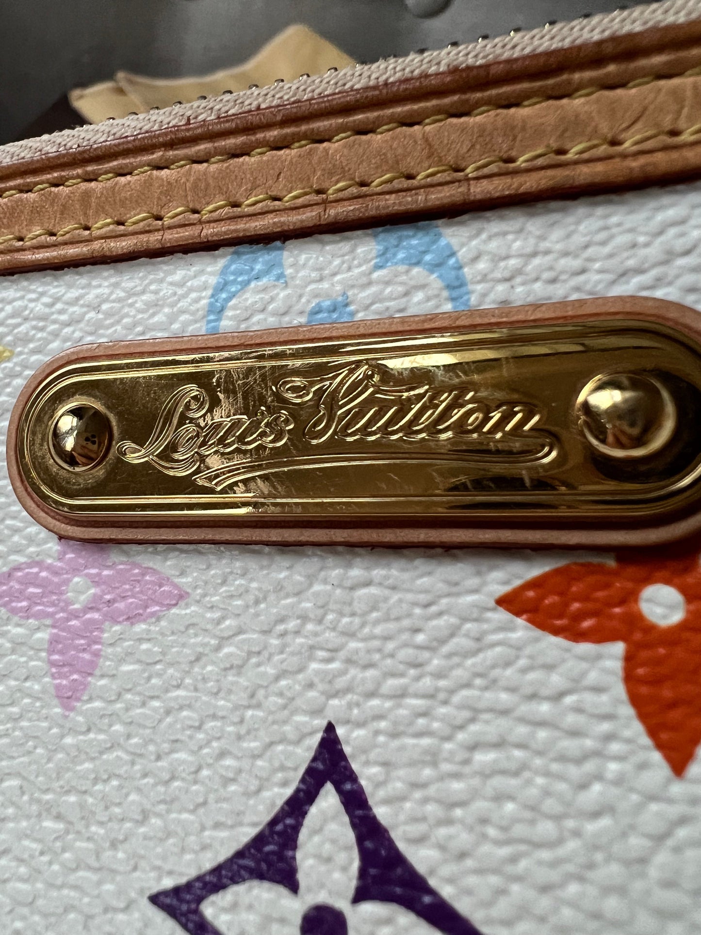 Louis Vuitton Milla Pochette White Multicolore Takashi