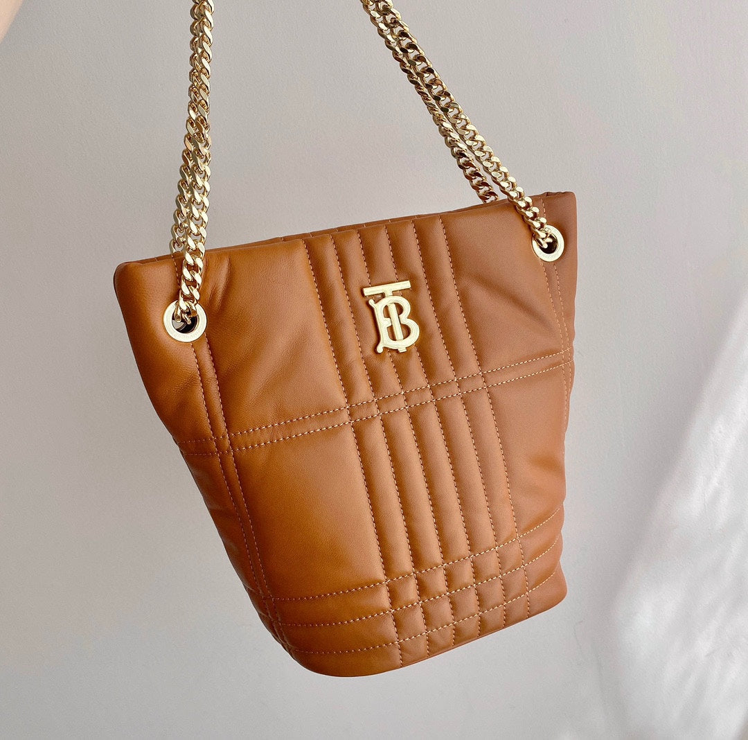 Burberry Small Quilted Lambskin Lola Bucket Bag