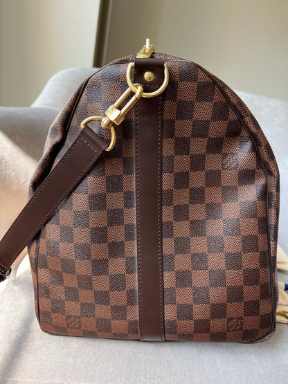 Louis Vuitton Keepall Bandouliere 55 Damier Ebene (RRP £2,020)