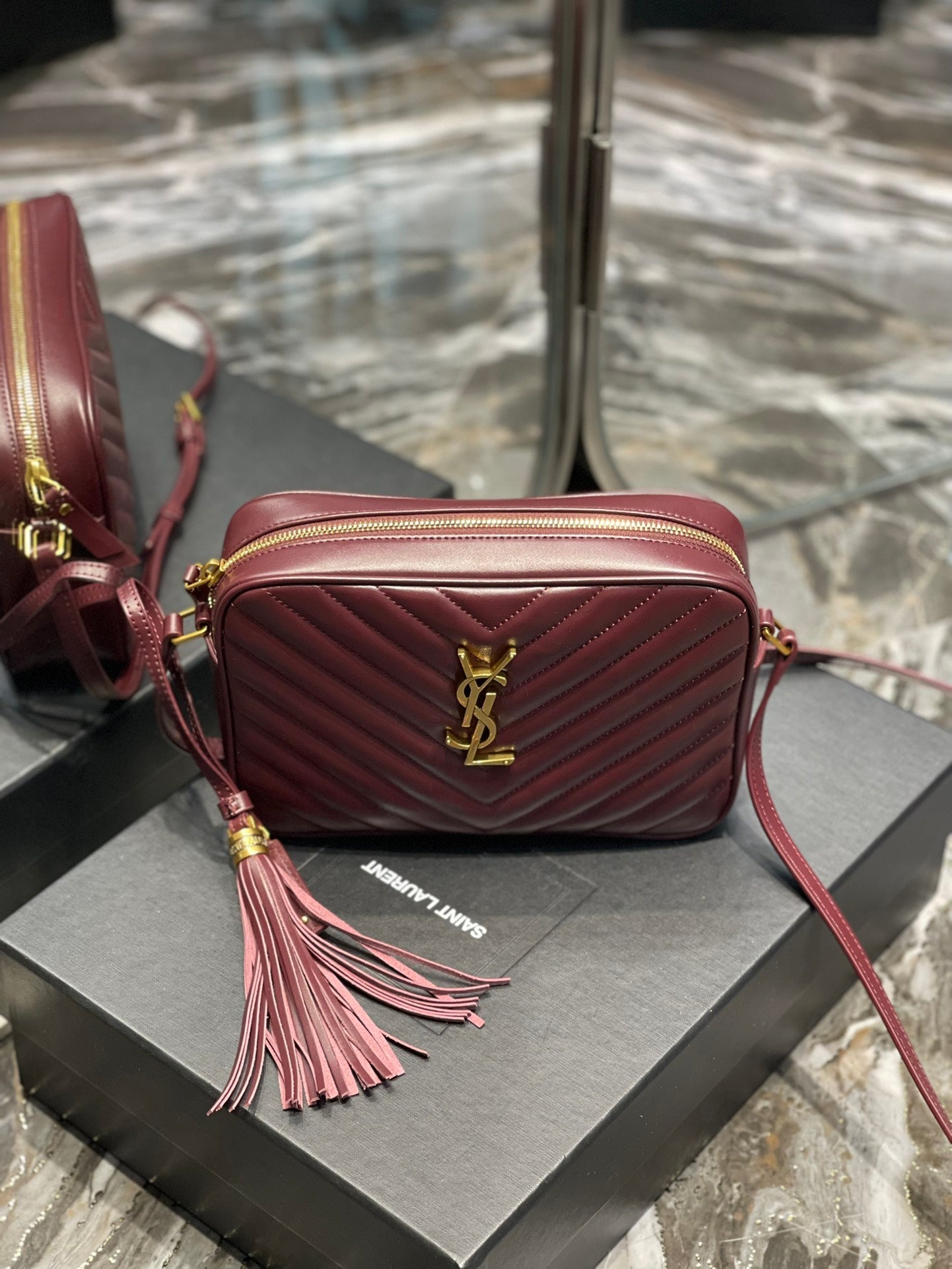 YSL Lou Camera Bag In Quilted Leather