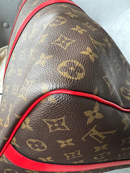 Louis Vuitton Keepall Bandouliere 50 Monogram and Coquelicot (RRP £1,790)