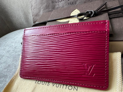 Louis Vuitton Card Holder Fuchsia Epi (RRP £205)