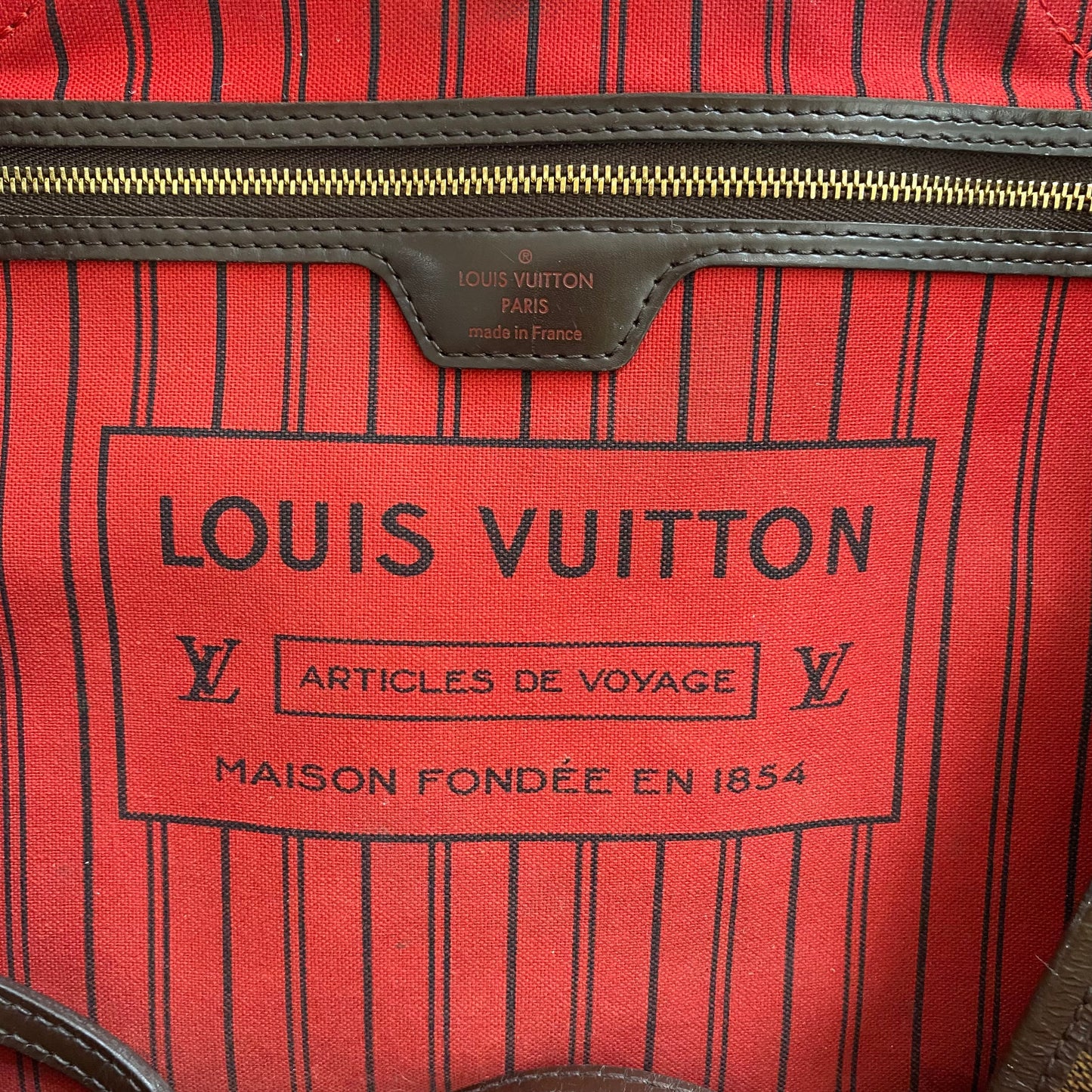 LOUIS VUITTON Damier Ebene GM Neverfull