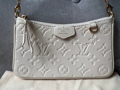 Louis Vuitton Easy Pouch Creme Empreinte (RRP £1280)