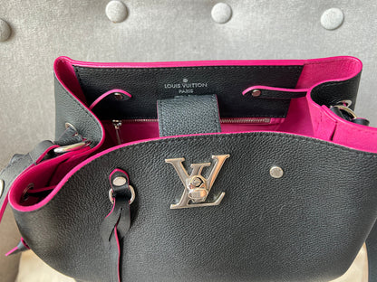 Louis Vuitton Lockme Bucket Bag in Black and Pink (RRP £2050)