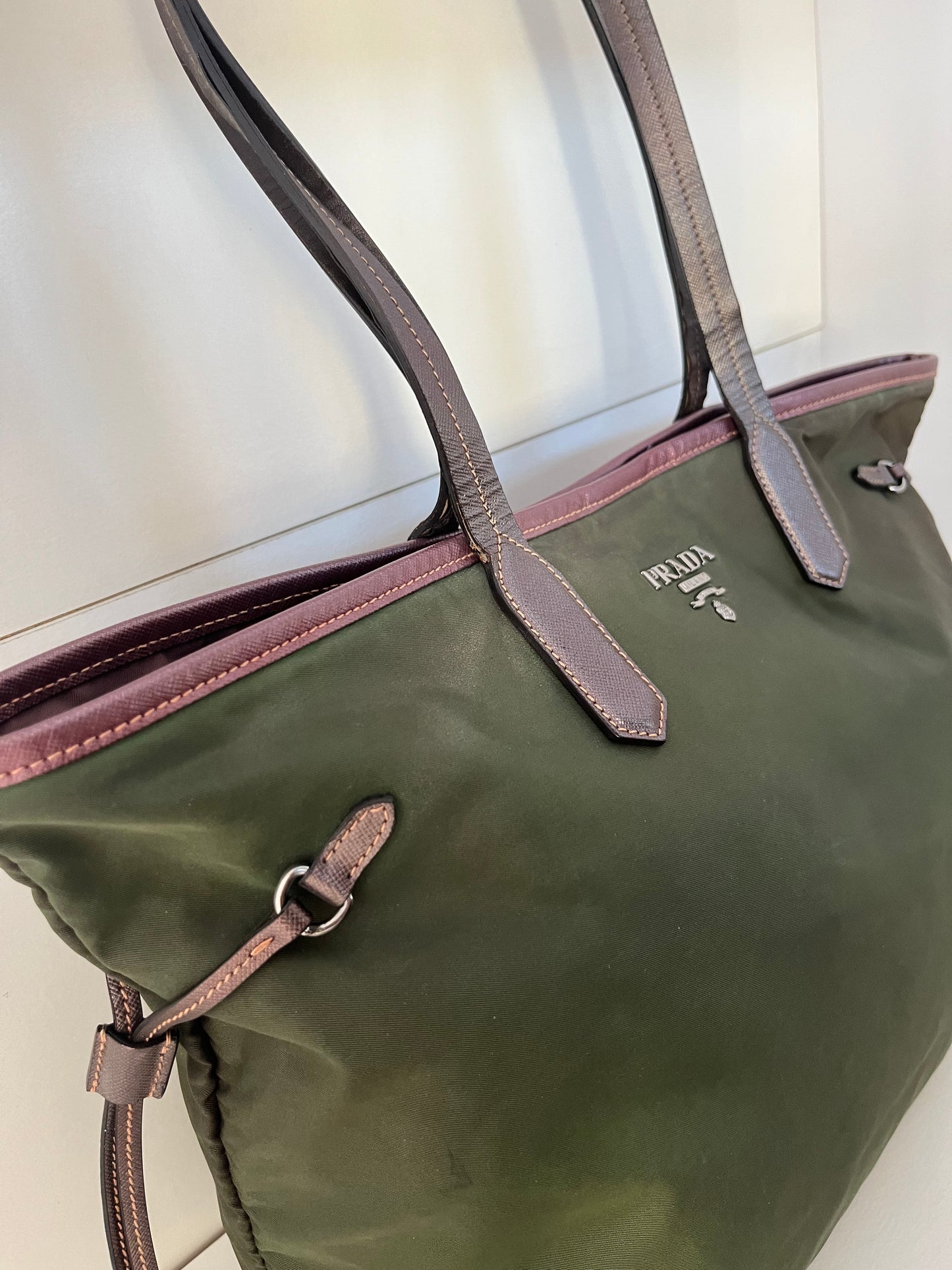 Prada Grøn Totebag