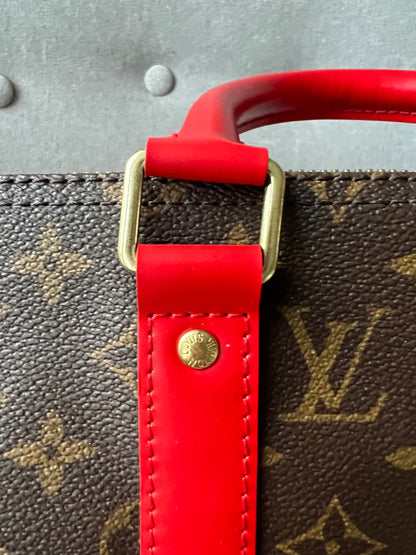 Louis Vuitton Keepall Bandouliere 50 Monogram and Coquelicot (RRP £1,790)