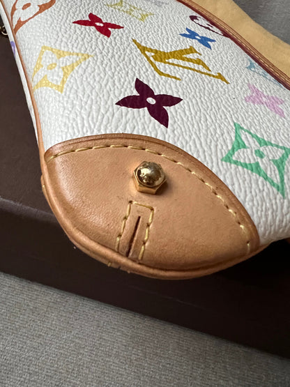 Louis Vuitton Milla Pochette White Multicolore Takashi