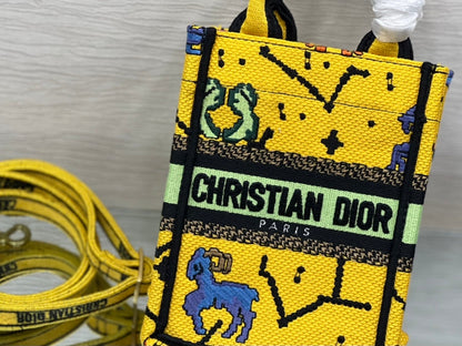 Christian Dior Mini Book Tote Phone Bag