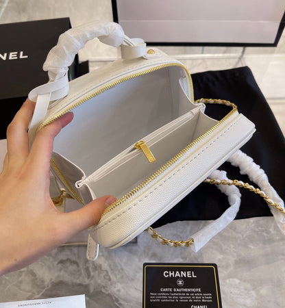 White Chanel ladies handbag