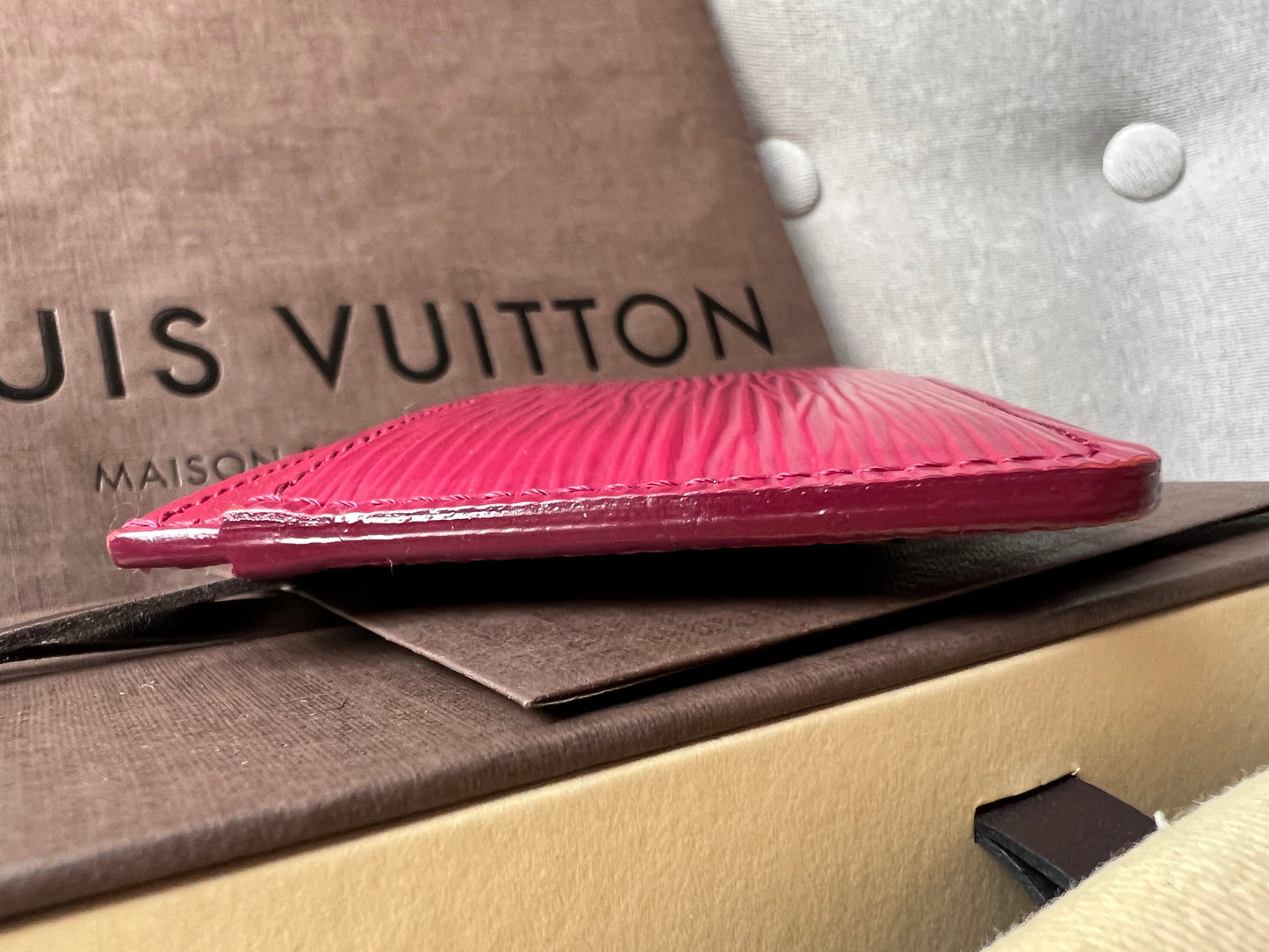 Louis Vuitton Card Holder Fuchsia Epi (RRP £205)