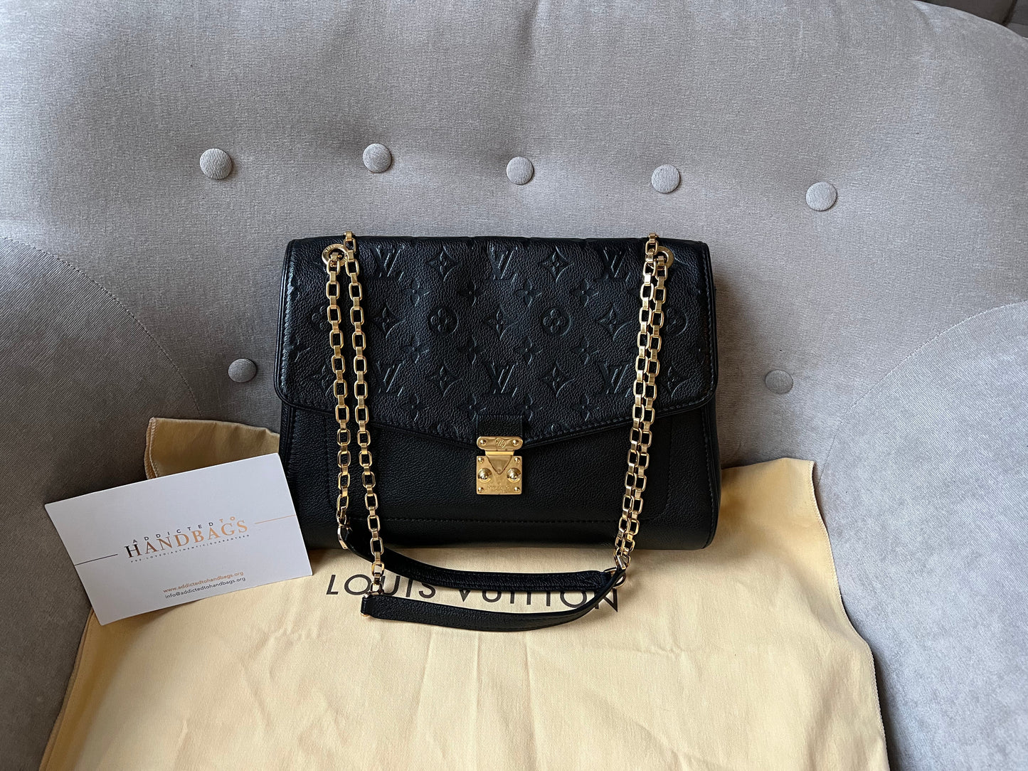 Louis Vuitton Black Empreinte St Germain MM (RRP £2060)