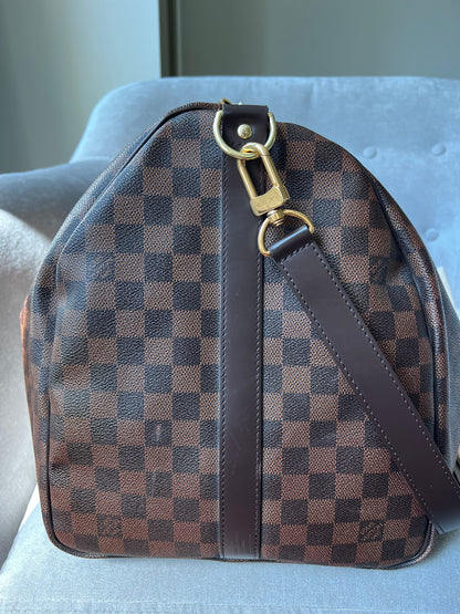 Louis Vuitton Keepall Bandouliere 55 Damier Ebene (RRP £2,020)