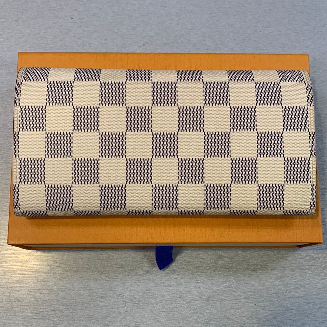 Louis Vuitton Emilie Damier Azur Rose Wallet