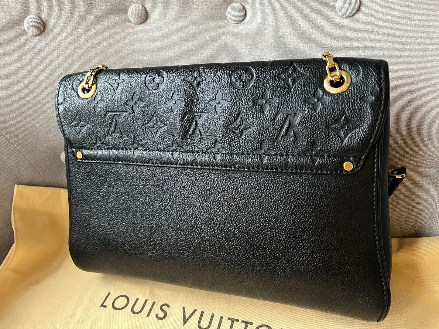 Louis Vuitton Black Empreinte St Germain MM (RRP £2060)