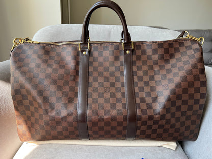 Louis Vuitton Keepall Bandouliere 55 Damier Ebene (RRP £2,020)