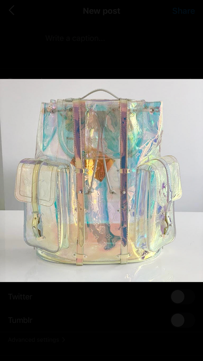 Louis Vuitton Christopher Backpack Iridescent Prism