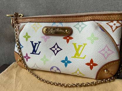 Louis Vuitton Milla Pochette White Multicolore Takashi