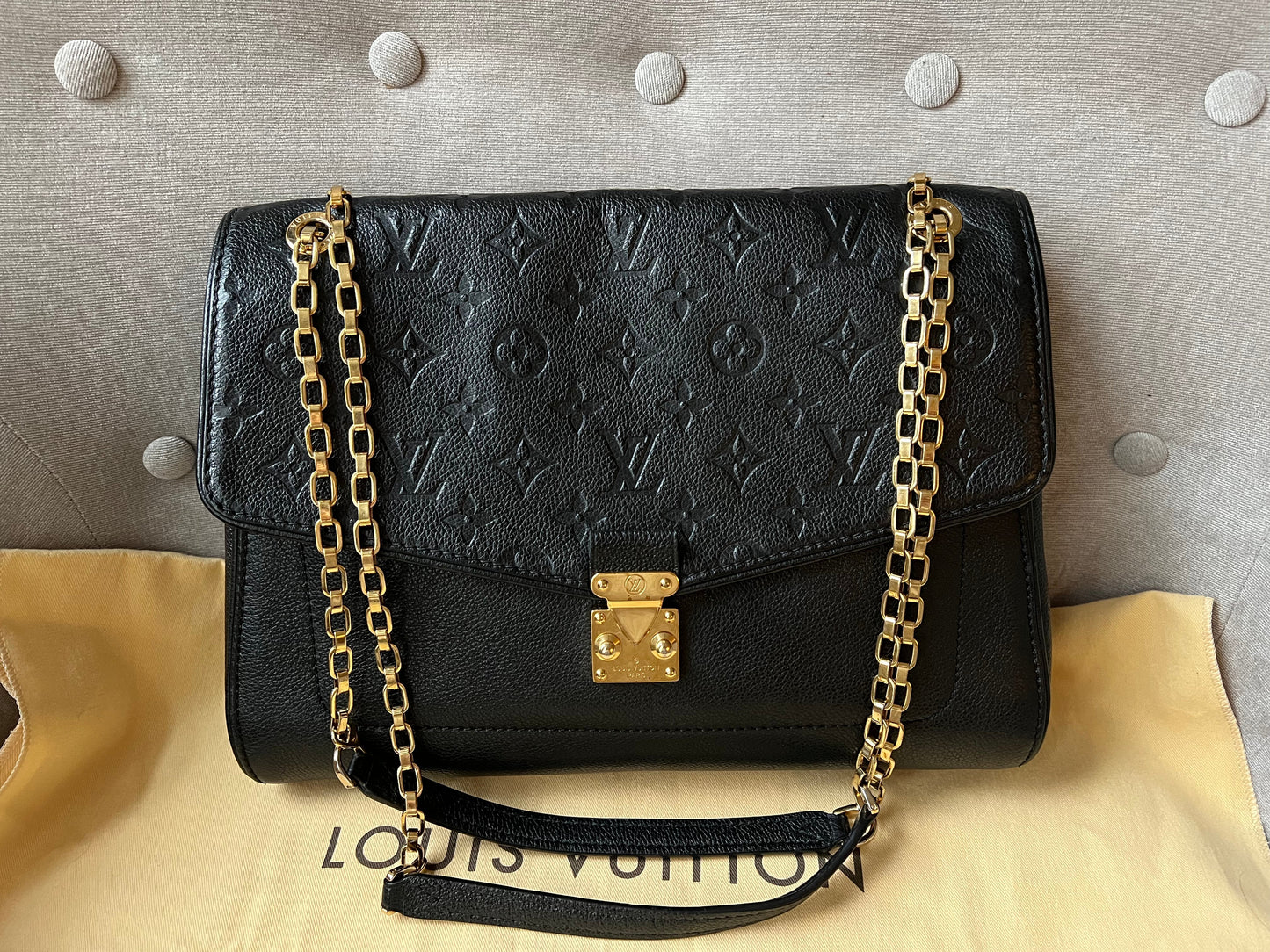 Louis Vuitton Black Empreinte St Germain MM (RRP £2060)