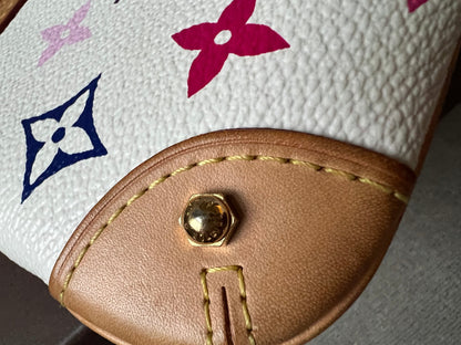 Louis Vuitton Milla Pochette White Multicolore Takashi