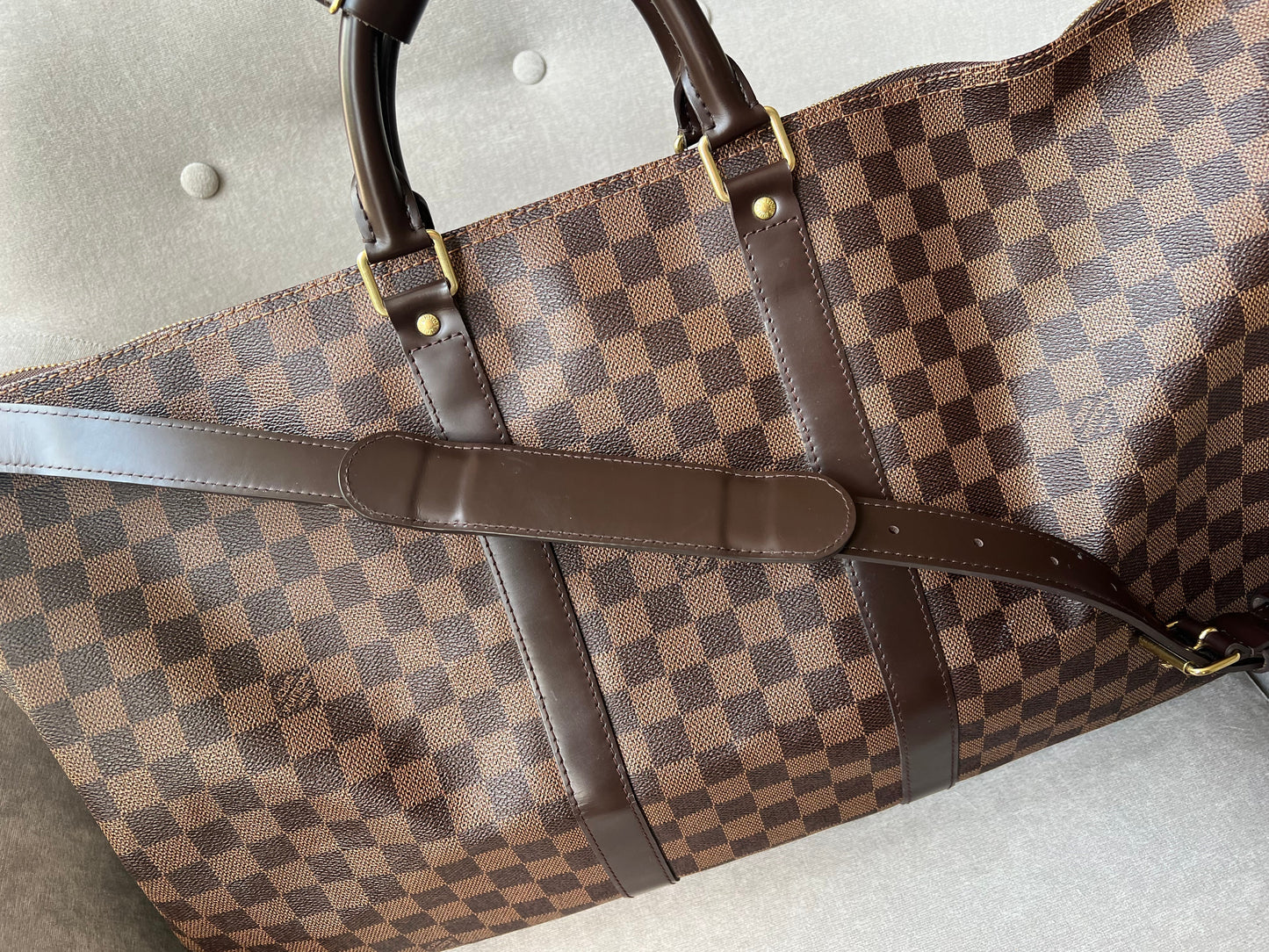 Louis Vuitton Keepall Bandouliere 55 Damier Ebene (RRP £2,020)