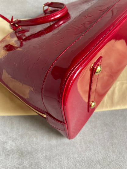 Louis Vuitton Alma PM Red Monogram Vernis (RRP £1650)