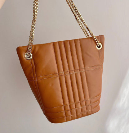 Burberry Small Quilted Lambskin Lola Bucket Bag