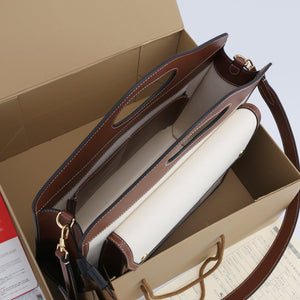 Burberry Leather Medium Pocket Bag