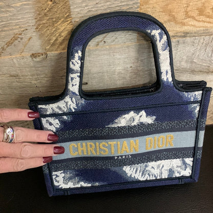 Christian Dior Mini Embroidered Book Tote Bag