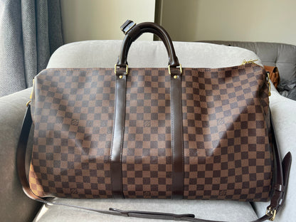 Louis Vuitton Keepall Bandouliere 55 Damier Ebene (RRP £2,020)