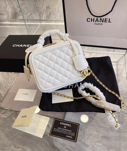 White Chanel ladies handbag