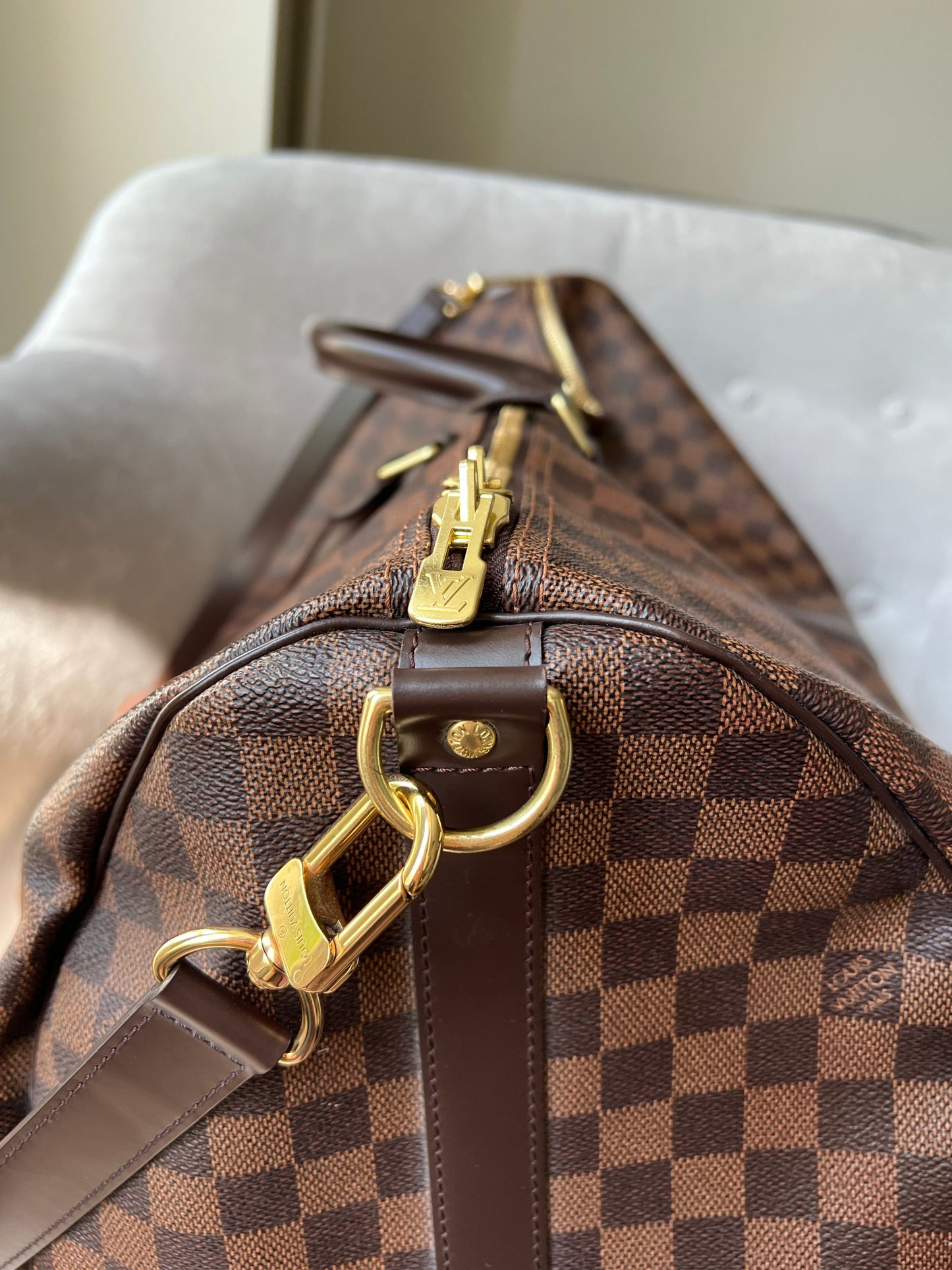 Louis Vuitton Keepall Bandouliere 55 Damier Ebene (RRP £2,020)