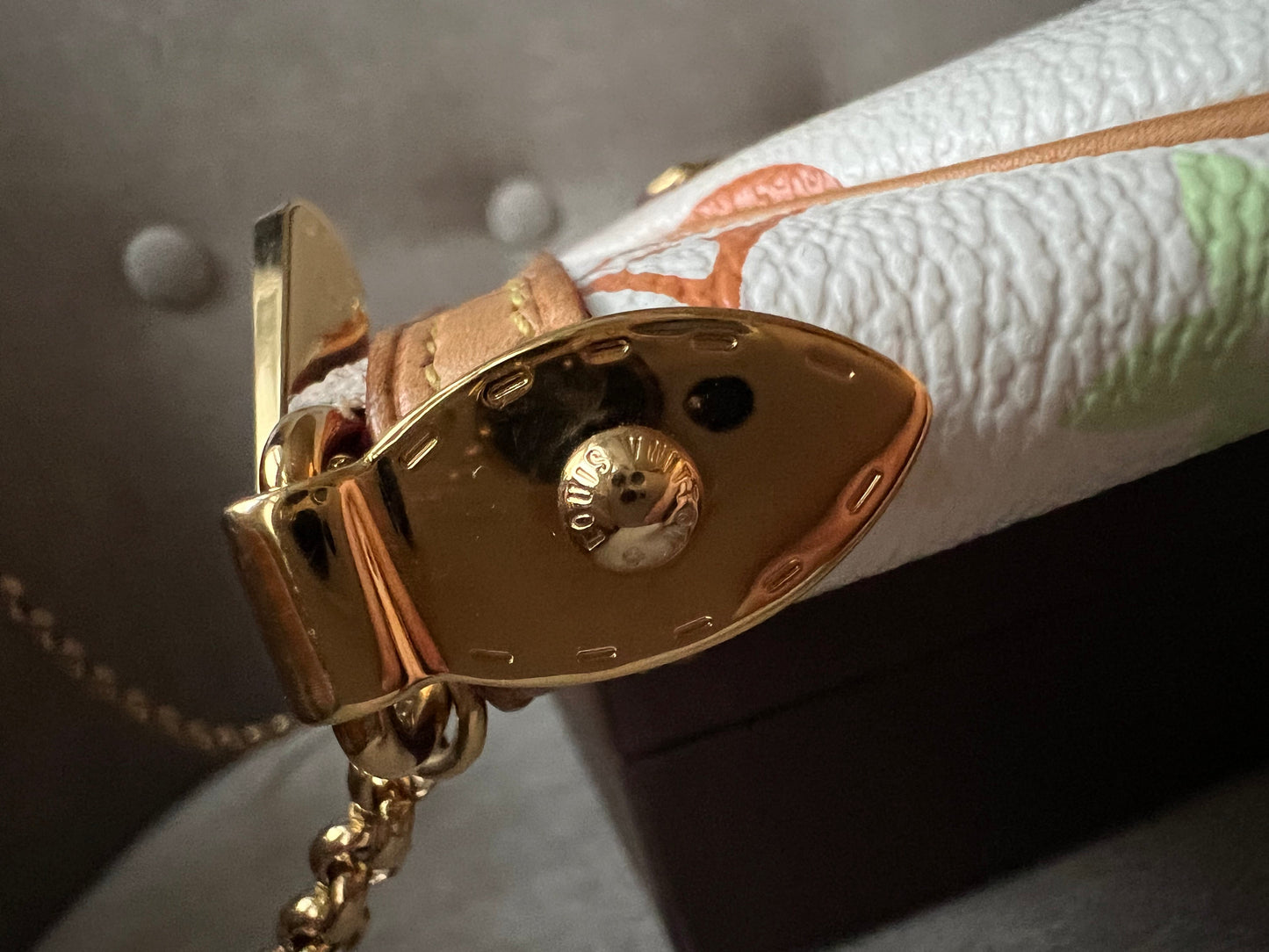 Louis Vuitton Milla Pochette White Multicolore Takashi