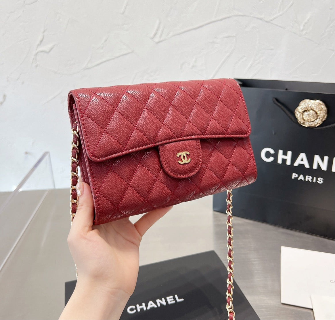 New Chanel woman shoulder handbag