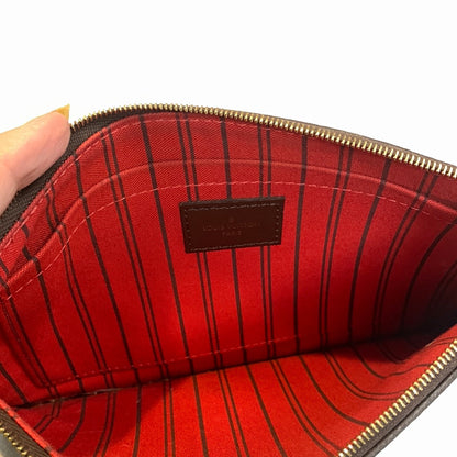 Louis Vuitton Damier Ebene Neverfull Pouchette