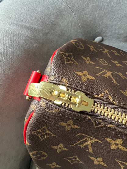 Louis Vuitton Keepall Bandouliere 50 Monogram and Coquelicot (RRP £1,790)