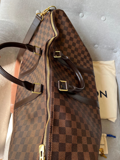 Louis Vuitton Keepall Bandouliere 55 Damier Ebene (RRP £2,020)