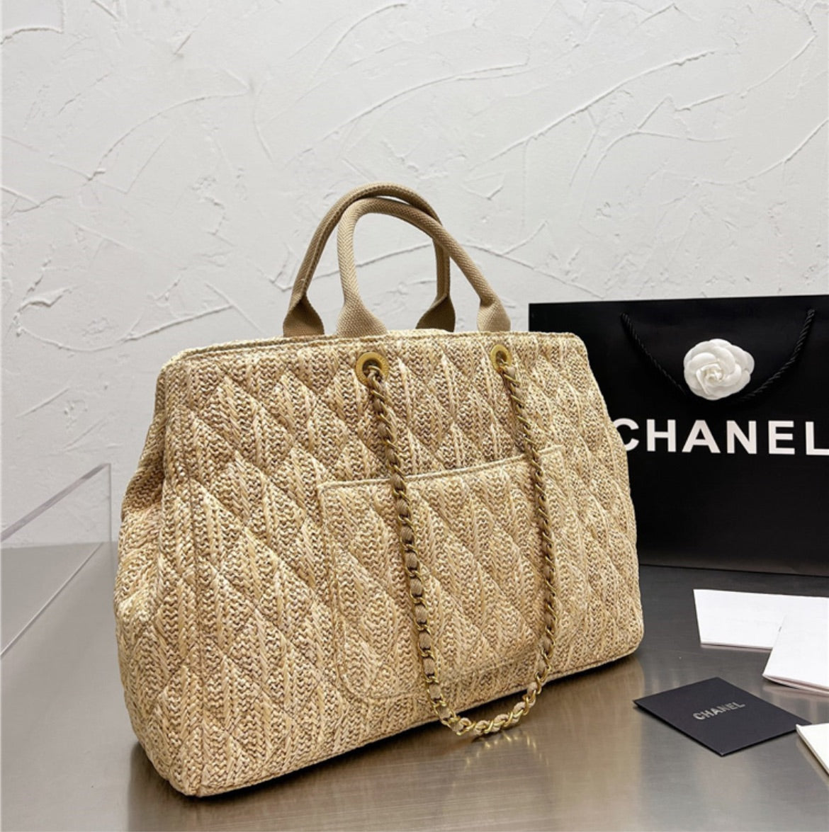 New woman Chanel handbag